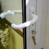 Handle in unlocked position.