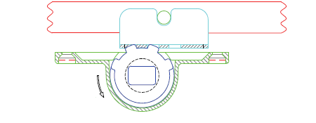 Ste'alth Secure&trade;locking driven by pegstay.