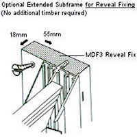 SF3 Subframe option for reveal fixing