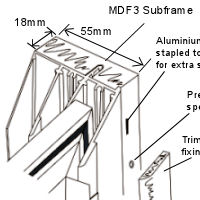 Subframe3 with triple track, option for face fix