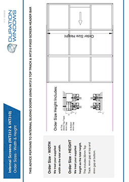 Internal Screens - INT312 & INT310 Fixing